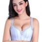 厂家批发花絮薰衣草系列蕾丝一片式无痕内衣收副乳无钢圈文胸