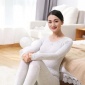 新款彩棉小清新保暖美体内衣套装女士薄款美体修身紧身秋衣秋裤